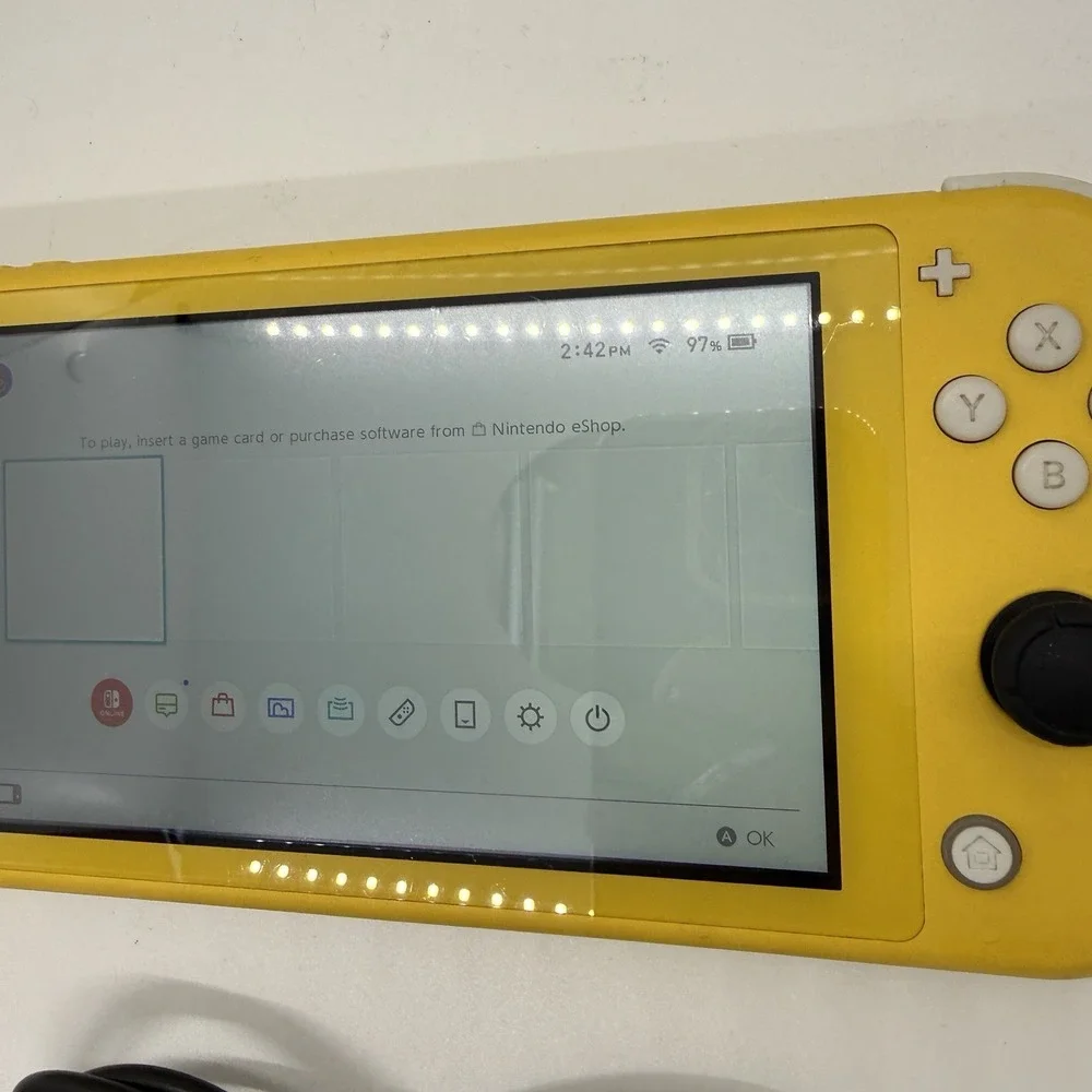 Nintendo Switch Lite Handheld Game Console Yellow HDH-001 - Tested & Working